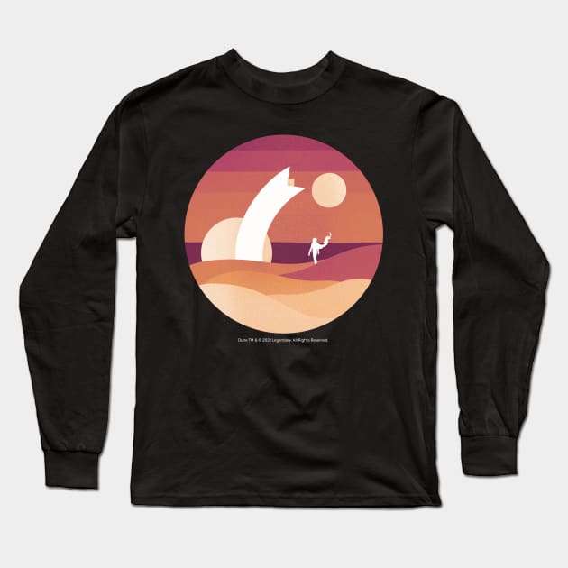 Minimalist Arrakis, Sunset Long Sleeve T-Shirt by Dream Artworks